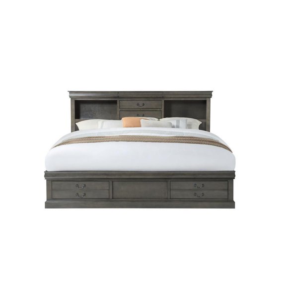 Eastern King/Queen Bed, Dark Gray (1Set/3Ctn)