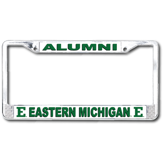 Eastern Michigan University Alumni Chrome License Plate Frame