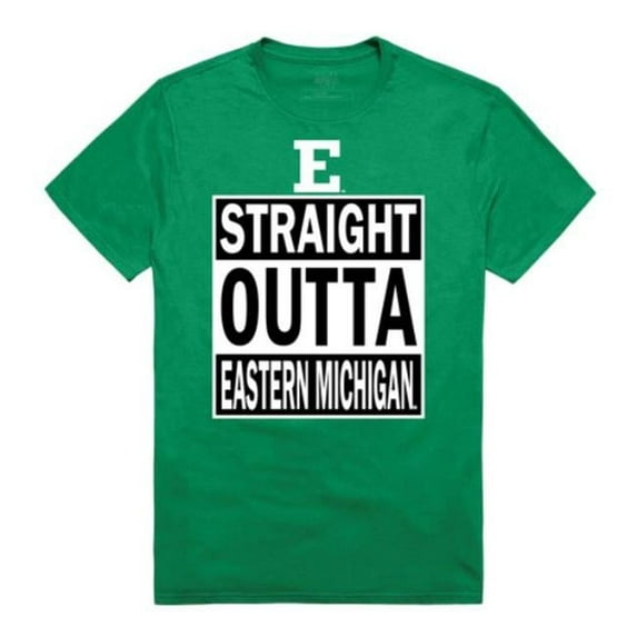 Eastern Michigan University Straight Outta T-Shirt, Kelly - Medium