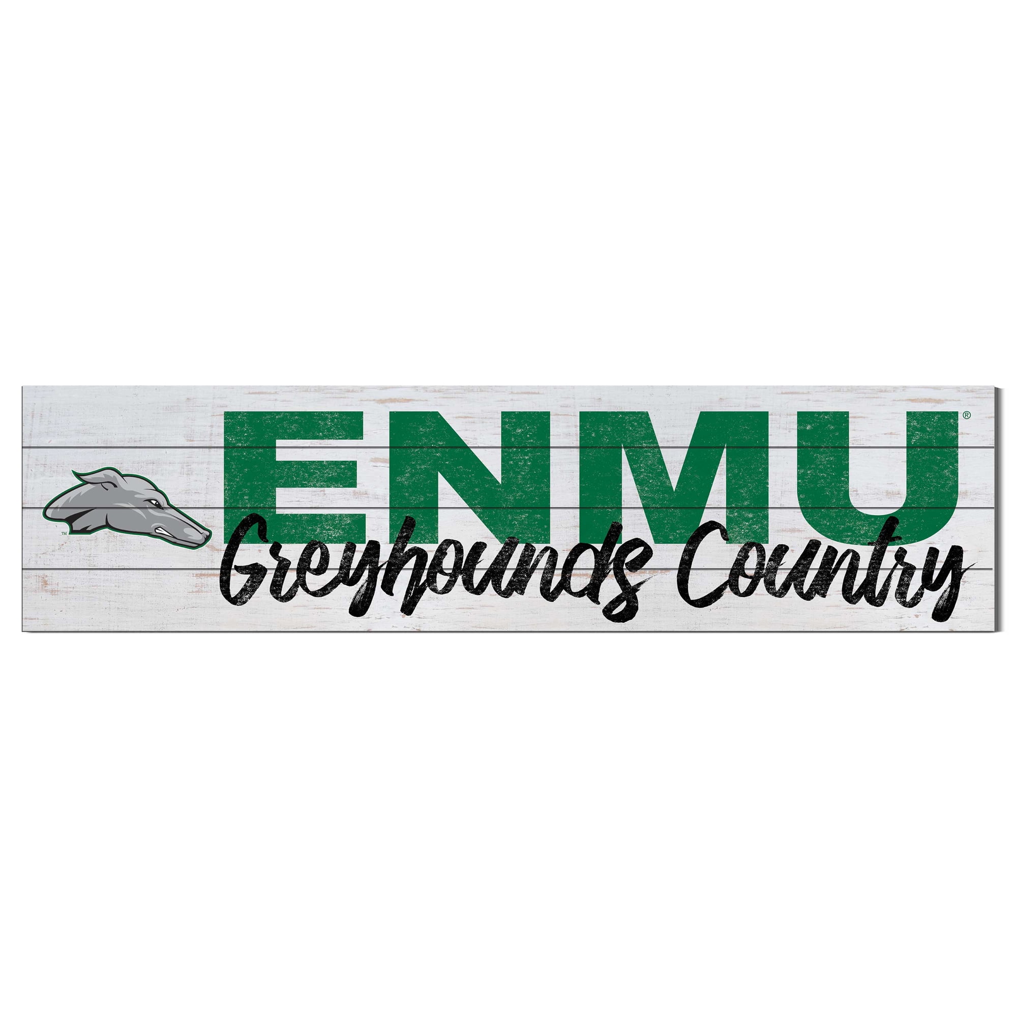 Eastern New Mexico Greyhounds 10'' x 40'' Logo Sign