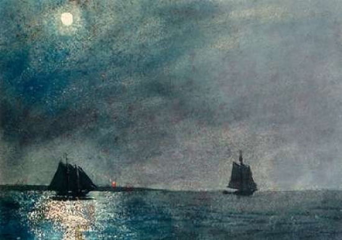 Eastern Point Light Canvas Art - Winslow Homer (20 x 28)