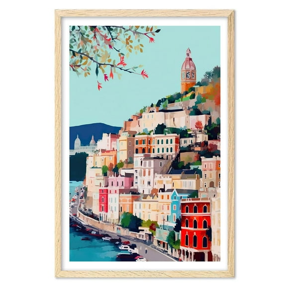 Eastern Print Atrani, Amalfi Coast Art Print, Amalfi Coast Decor, Italy Wall Art, Italy Poster, Travel Posters, Travel Posters Europe, Italian Coast, Italian Riviera, Travel Prints (UNFRAMED)