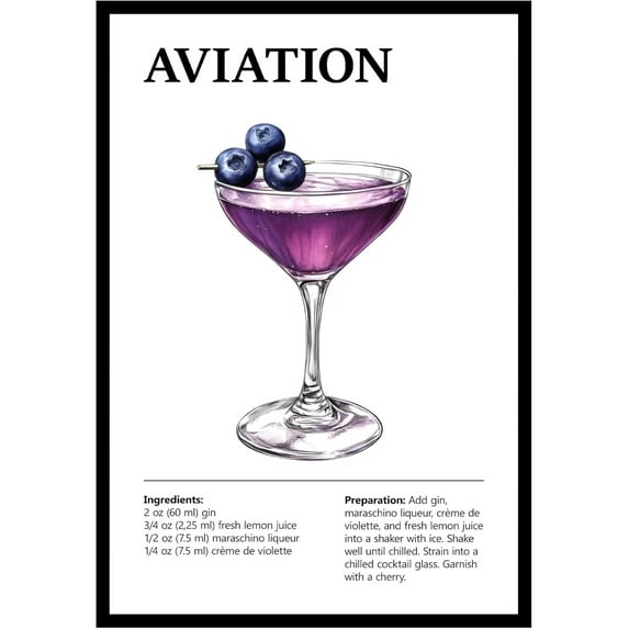 Eastern Print Aviation Wall Art, Colorful Cocktail Wall Art, Bar Trolley Wall Art, Vintage Cocktail Poster, Love of Wine, Love of Cocktails, Colorful Boho Wall Art, Cocktail Poster (UNFRAMED)