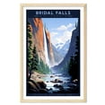 thumbnail image 1 of Eastern Print Bridal Falls Poster, Yosemite National Park Poster, Bridal Falls Wall Art, National Park Waterfall Posters, Travel Lover Gift (UNFRAMED), 16x20, 1 of 1