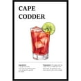 thumbnail image 1 of Eastern Print Cape Codder Wall Art, Colorful Cocktail Wall Art, Bar Trolley Wall Art, Vintage Cocktail Poster, Love of Wine, Love of Cocktails, Colorful Boho Wall Art, Cocktail Poster (UNFRAMED), 1 of 1