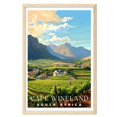 thumbnail image 1 of Eastern Print Cape Wineland Poster, Cape Wineland Print, South Africa Poster, South Africa Wall Art, South Africa Gift, Vintage Travel Posters, Travel Print, Travel Gift (UNFRAMED) 8x12, 1 of 1
