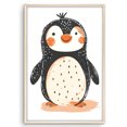 thumbnail image 1 of Eastern Print Cute Peguin Cartoon Safari Nursery Poster Wall Decor, Colorful Minimal Animal Wall Prints for Baby Room, Bedroom Home Office Classroom Must Have Decoration, UNFRAMED, 16x20, 1 of 4