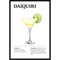 thumbnail image 1 of Eastern Print Daiquiri Wall Art, Colorful Cocktail Wall Art, Bar Trolley Wall Art, Vintage Cocktail Poster, Love of Wine, Love of Cocktails, Colorful Boho Wall Art, Cocktail Poster (UNFRAMED), 1 of 1