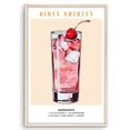 thumbnail image 1 of Eastern Print Dirty Shirley Art Cocktail Poster Art, Bar Cart Liquor Poster, Bar Art, Drinks Art Home Decor For Bar, Pub, Kitchen, Club, Cocktail Prints, Bar Posters (UNFRAMED) 8x12, 20x30, 1 of 4