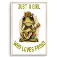 thumbnail image 1 of Eastern Print Frog Lover Art - Cottagecore Wall Decor for Frog Enthusiasts, Size 12x18 UNFRAMED, 1 of 5