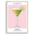 thumbnail image 1 of Eastern Print Gimlet Cocktail Poster Art, Bar Cart Liquor Poster, Bar Art, Drinks Art Home Decor For Bar, Pub, Kitchen, Club, Cocktail Prints, Bar Posters (UNFRAMED) 8x12, 16x20, 1 of 4