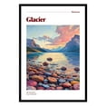thumbnail image 1 of Eastern Print Glacier Poster, Glacier National Park Poster, Glacier Wall Art, National Park Wall Art, National Park Print for Living Room (UNFRAMED), 24x36, 1 of 1