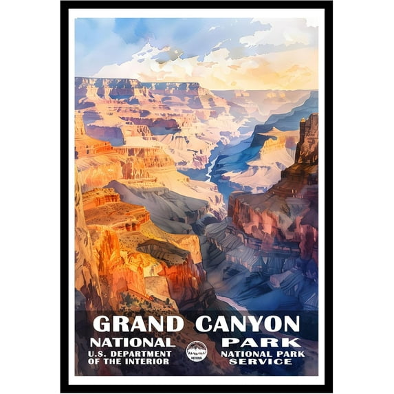 Eastern Print Grand Canyon National Park Wall Art, National Parks Abstract Nature Landscape Forest Wall Art Pictures For Office Living Room (UNFRAMED), 20x30