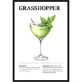 thumbnail image 1 of Eastern Print Grasshopper Wall Art, Colorful Cocktail Wall Art, Bar Trolley Wall Art, Vintage Cocktail Poster, Love of Wine, Love of Cocktails, Colorful Boho Wall Art, Cocktail Poster (UNFRAMED), 1 of 1