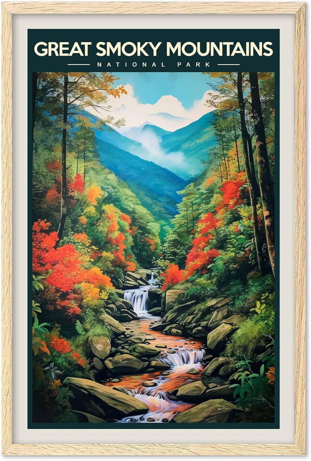 Eastern Print Great Smoky Mountains National Park Poster, Vintage