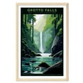 thumbnail image 1 of Eastern Print Grotto Falls Poster, Great Smoky Mountains National Park Poster, Grotto Falls Wall Art, National Park Waterfall Posters, Travel Lover Gift (UNFRAMED), 16x20, 1 of 1