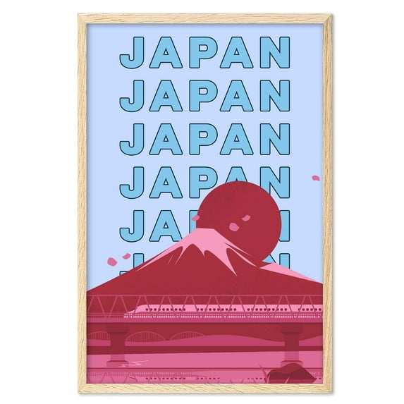 Eastern Print Japan Wall Art, Japan Art Print, Japan Poster, Japan Gift, Vintage Travel Posters, Travel Wall Art, Japan Souvenirs, Travel Gift (UNFRAMED)