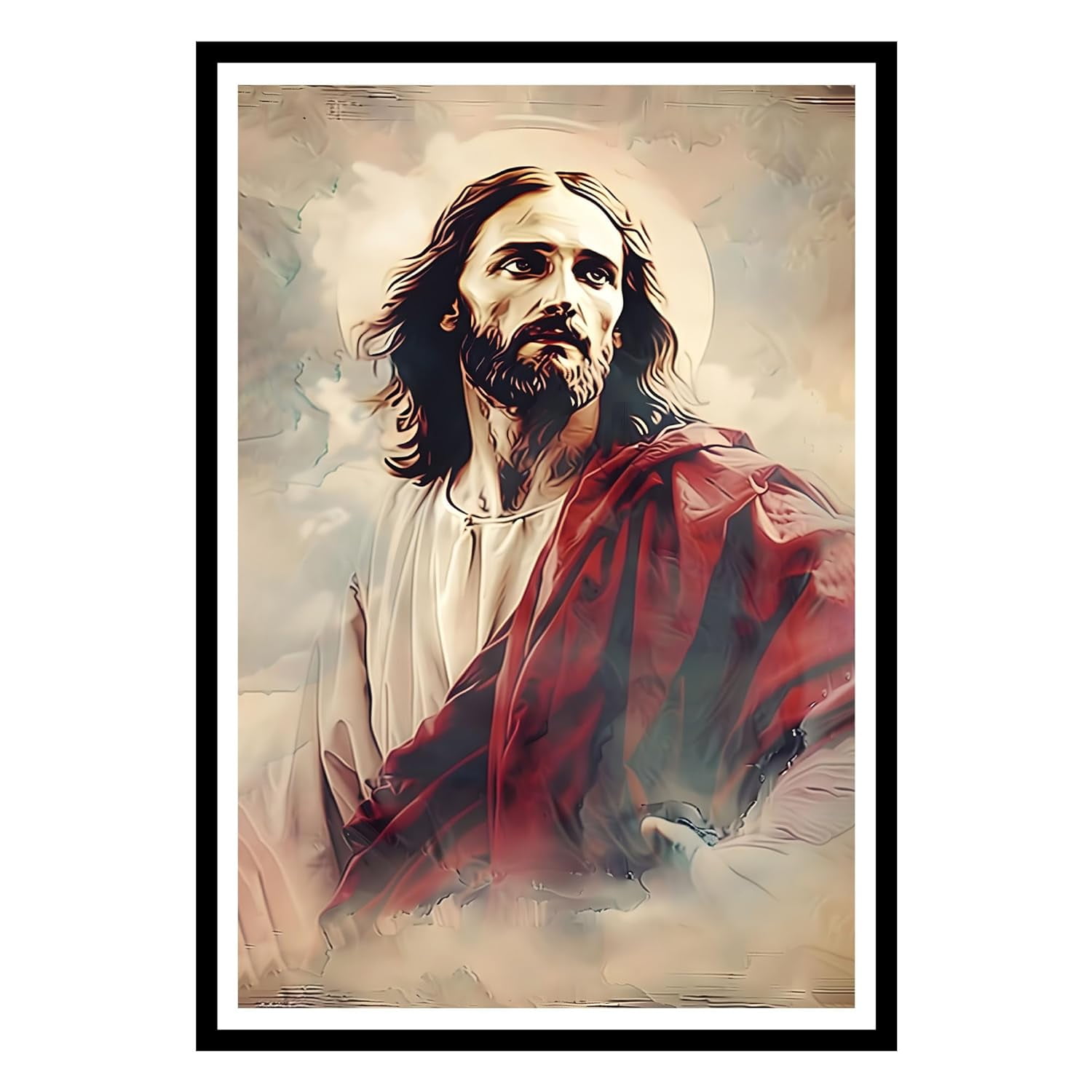 Eastern Print Jesus Christ Christian Wall Art, Jesus Poster, Picture of ...
