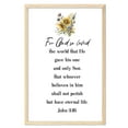 thumbnail image 1 of Eastern Print John 3:16, For God So Loved The World, Scripture Wall Art, Wildflower Wall Decor, Flower Scripture Art, Christian Home Decor Wall Art (UNFRAMED), 24x36, 1 of 1
