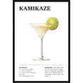 thumbnail image 1 of Eastern Print Kamikaze Wall Art, Colorful Cocktail Wall Art, Bar Trolley Wall Art, Vintage Cocktail Poster, Love of Wine, Love of Cocktails, Colorful Boho Wall Art, Cocktail Poster (UNFRAMED), 1 of 1