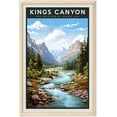 thumbnail image 1 of Eastern Print Kings Canyon National Park Poster, Vintage Travel Poster, Abstract Nature Landscape Forest Wall Art Pictures for Bedroom Office Living Room (UNFRAMED), 12x18, 1 of 1
