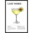 thumbnail image 1 of Eastern Print Last Word Wall Art, Colorful Cocktail Wall Art, Bar Trolley Wall Art, Vintage Cocktail Poster, Love of Wine, Love of Cocktails, Colorful Boho Wall Art, Cocktail Poster (UNFRAMED), 1 of 1
