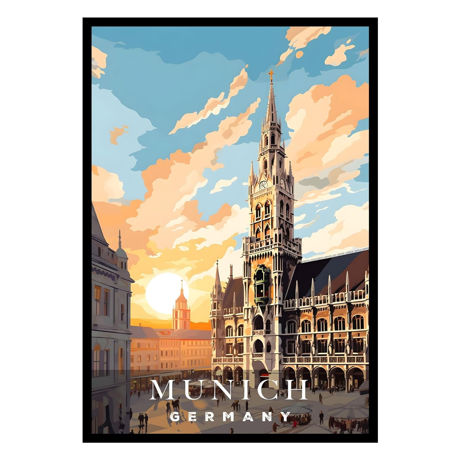 Eastern Print Munich Poster, Germany Poster, Munich Wall Art, Vintage ...
