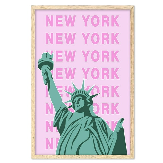 Eastern Print New York Wall Art, New York Art Print, England Art Print, New York Poster, New York Gift, Vintage Travel Posters, Travel Wall Art, New York Souvenirs, Travel Gift (UNFRAMED)