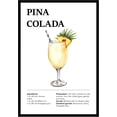 thumbnail image 1 of Eastern Print Pina Colada Wall Art, Colorful Cocktail Wall Art, Bar Trolley Wall Art, Vintage Cocktail Poster, Love of Wine, Love of Cocktails, Colorful Boho Wall Art, Cocktail Poster (UNFRAMED), 1 of 1