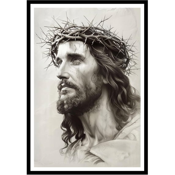Eastern Print Portrait Of Christ Jesus, Jesus Wall Art, Jesus Poster ...