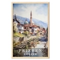 thumbnail image 1 of Eastern Print Prizren Poster, Kosovo Poster, Kosovo Wall Art, Vintage Travel Poster, City Wall Art, Kosovo Gifts, Travel Prints, Travel Gifts (UNFRAMED) 16x24, 1 of 1