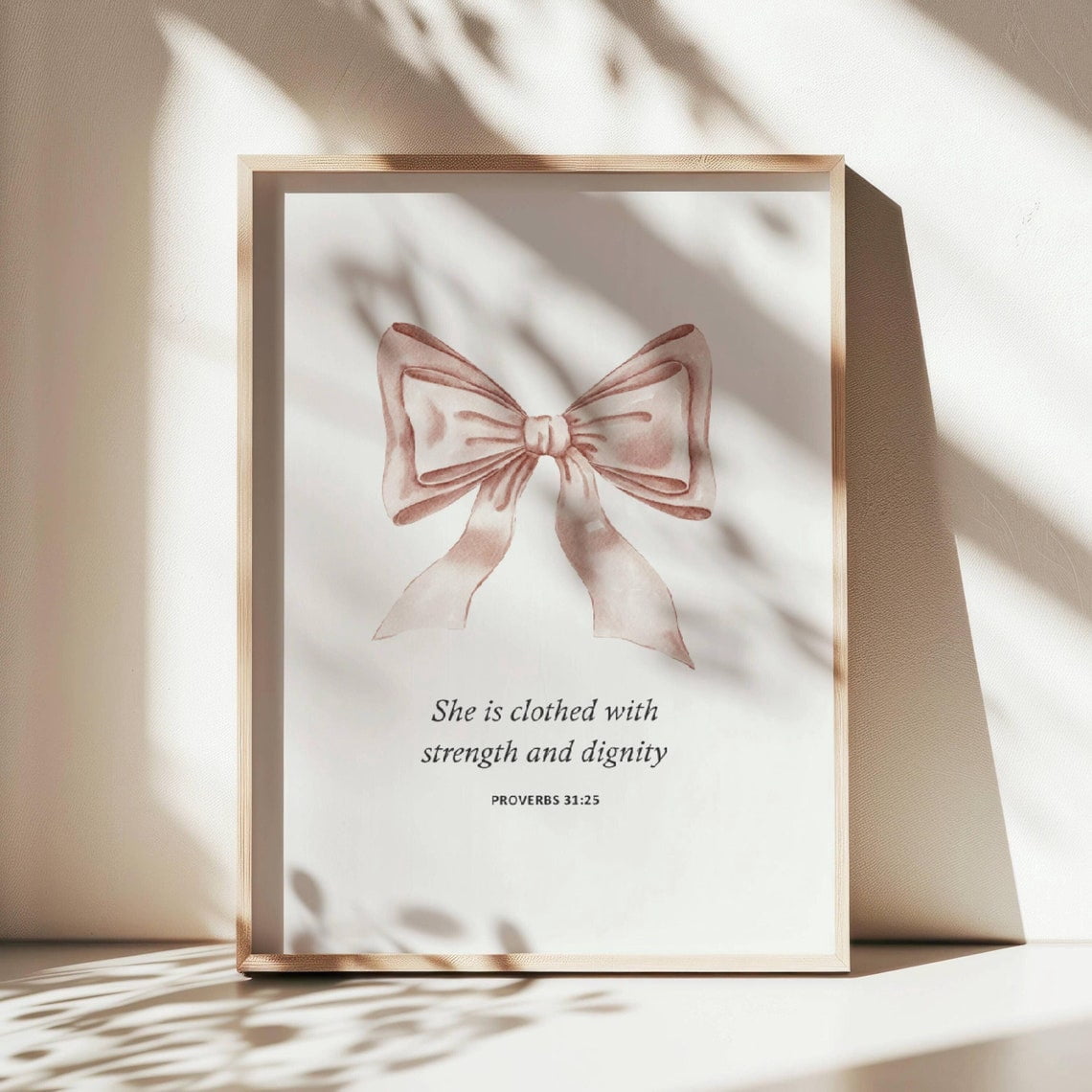 Signity Poster Eastern Print Proverbs 31:25 Strength and Dignity Poster Bible Verse ...