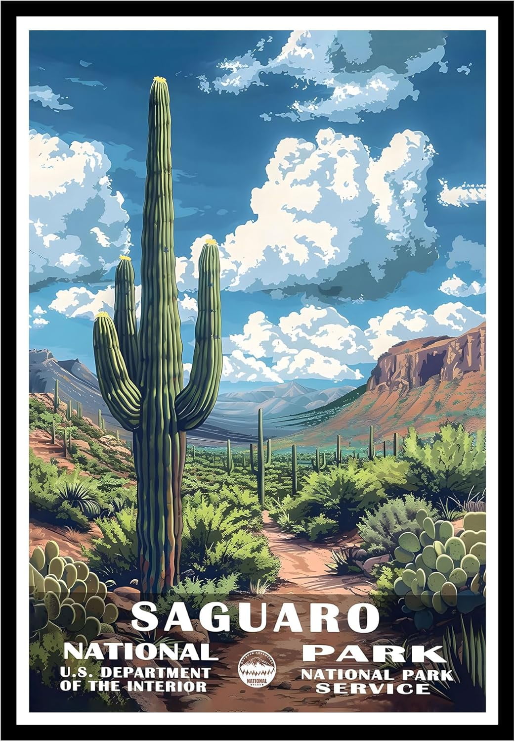 Eastern Print Saguaro National Park, Saguaro National Park Wall Poster