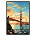 thumbnail image 1 of Eastern Print San Francisco Poster, United States Poster, San Francisco Wall Art, Vintage Travel Posters, City Wall Art, Travel Print, Travel Home Decor (UNFRAMED) 24x36, 1 of 1