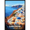 thumbnail image 1 of Eastern Print Santorini Poster, Greece Poster, Santorini Wall Art, Vintage Travel Posters, Travel Wall Art, City Wall Art, Santorini Gift, Travel Print (UNFRAMED), 16x24, 1 of 1