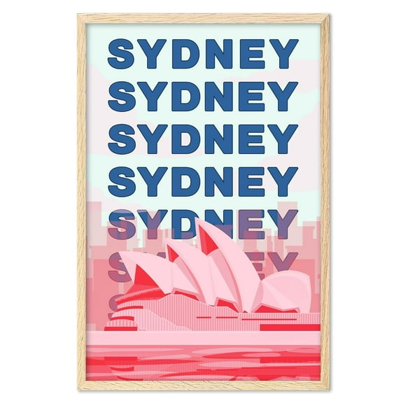 Eastern Print Sydney Wall Art, Sydney Art Print, Australia Art Print, Sydney Poster, Sydney Gift, Vintage Travel Posters, Travel Wall Art, Sydney Souvenirs, Travel Gift (UNFRAMED)