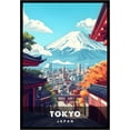 thumbnail image 1 of Eastern Print Tokyo Poster, Japan Poster, Tokyo Wall Art, Vintage Travel Posters, Travel Wall Art, City Wall Art, Tokyo Gift, Travel Print (UNFRAMED), 1 of 1