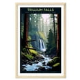 thumbnail image 1 of Eastern Print Trillium Falls Poster, Redwood National Park Poster, Trillium Falls Wall Art, National Park Waterfall Posters, Travel Lover Gift (UNFRAMED), 16x24, 1 of 1