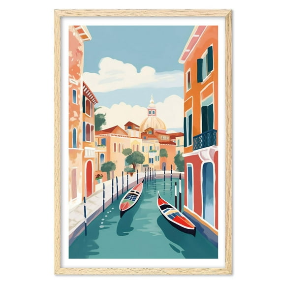 Eastern Print Venice Art Print, Venezia Italy Art Print, Venice Painting, Travel Gift, Travel Poster, Engagement, Wedding, Anniversary, Housewarming Gift (UNFRAMED)