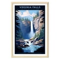 thumbnail image 1 of Eastern Print Virginia Falls Poster, Glacier National Park Poster, Virginia Falls Wall Art, National Park Waterfall Posters, Travel Lover Gift (UNFRAMED), 18x24, 1 of 1
