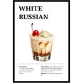 thumbnail image 1 of Eastern Print White Russian Wall Art, Colorful Cocktail Wall Art, Bar Trolley Wall Art, Vintage Cocktail Poster, Love of Wine, Love of Cocktails, Colorful Boho Wall Art, Cocktail Poster (UNFRAMED), 1 of 1