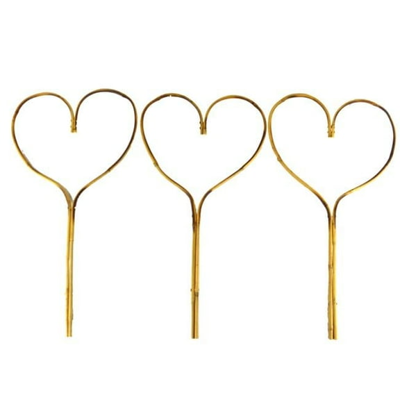 Eastern Star BH117ES3 24 in. Bamboo Heart Stake - Pack of 3