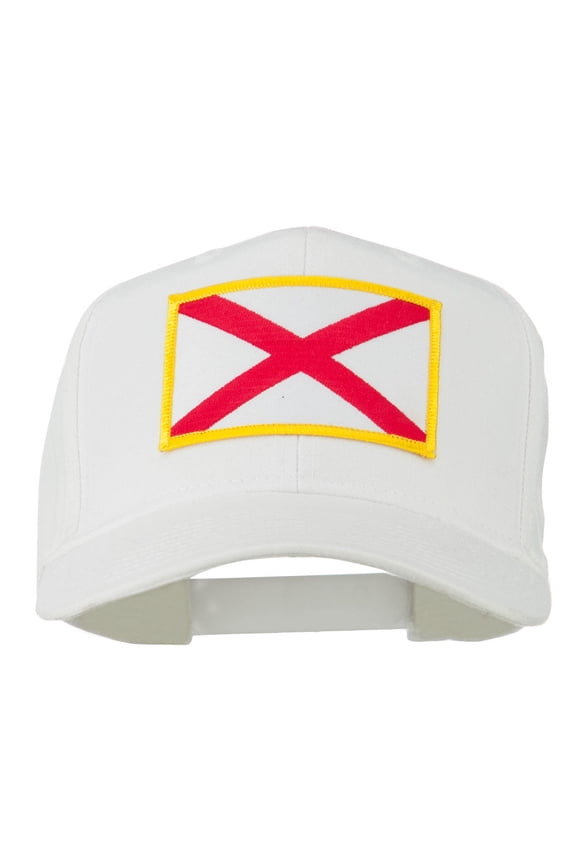 Eastern State Alabama Embroidered Patch Cap - White OSFM