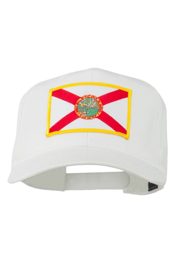 Eastern State Florida Embroidered Patch Cap - White OSFM