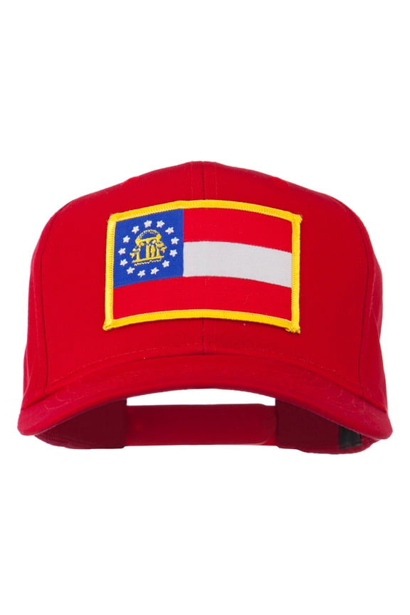 Eastern State Georgia Embroidered Patch Cap - Red OSFM