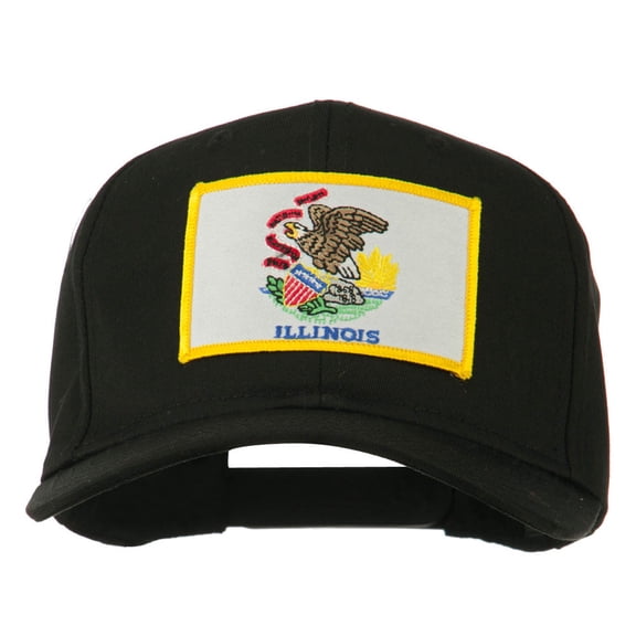 Eastern State Illinois Embroidered Patch Cap - Black OSFM