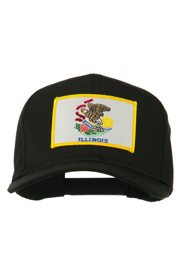 Eastern State Illinois Embroidered Patch Cap - Black OSFM