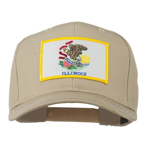 Eastern State Illinois Embroidered Patch Cap - Khaki OSFM