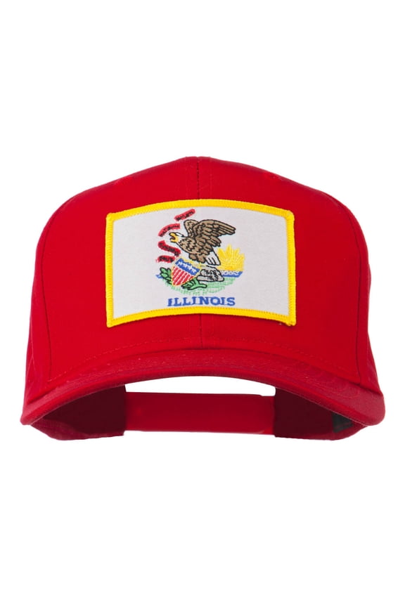 Eastern State Illinois Embroidered Patch Cap - Red OSFM