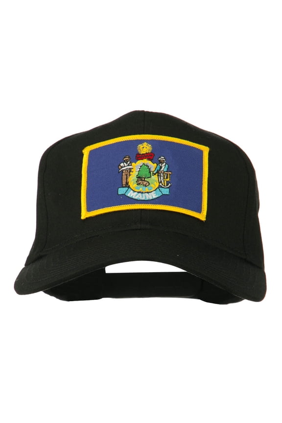 Eastern State Maine Embroidered Patch Cap - Black OSFM